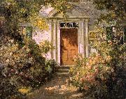 Abbott Fuller Graves Grandmother's Doorway Norge oil painting reproduction